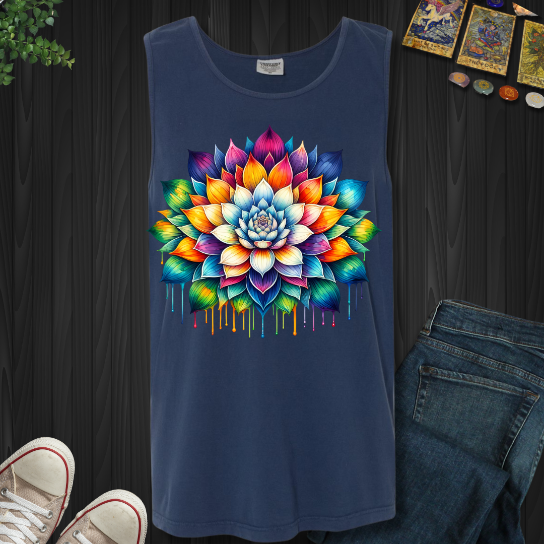Dripping Lotus Tank Top