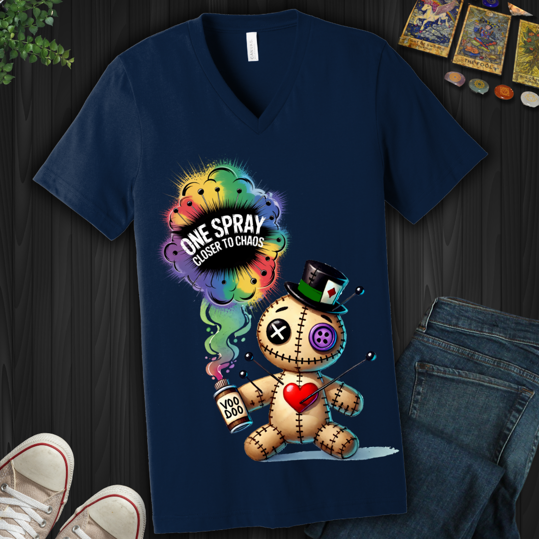 One Spray Closer To Chaos V-Neck Tee
