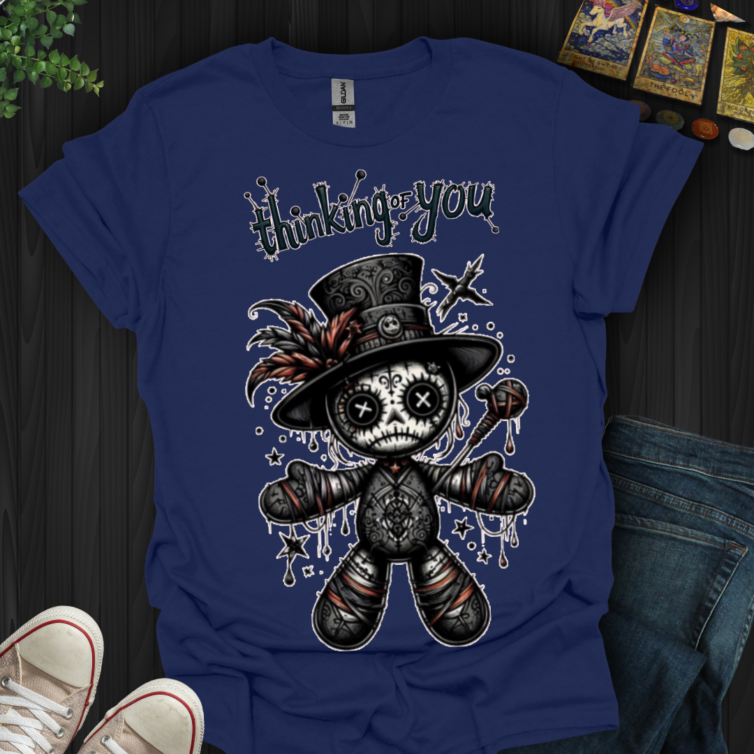 Thinking of You Voodoo Doll (front only) T-Shirt