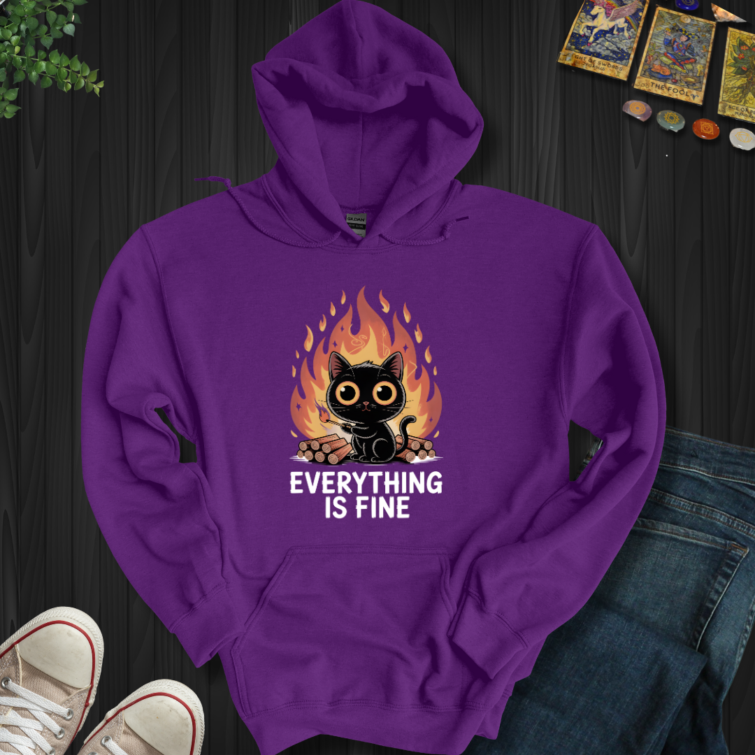 Everything Is Fine Hooded Sweatshirt