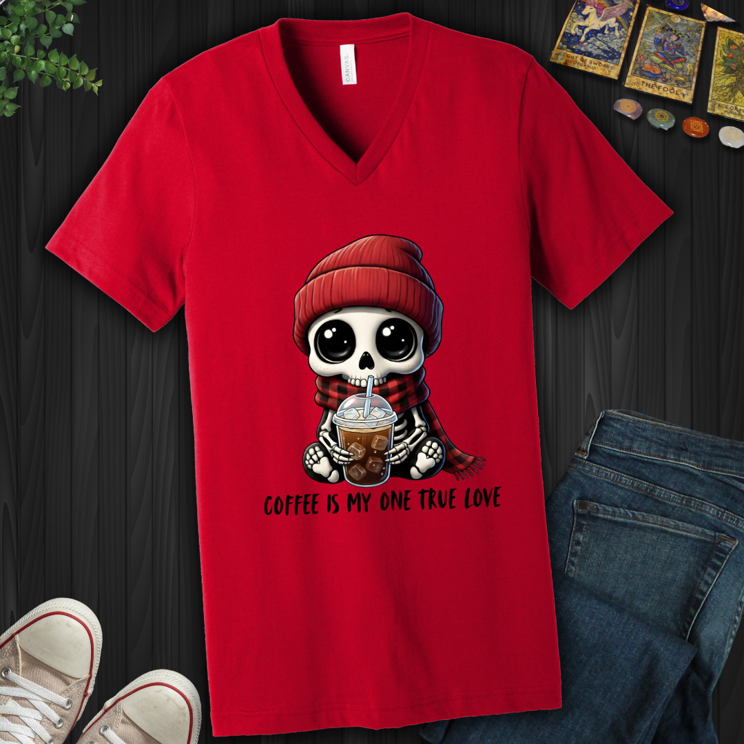 Coffee IS My One True Love V-Neck Tee