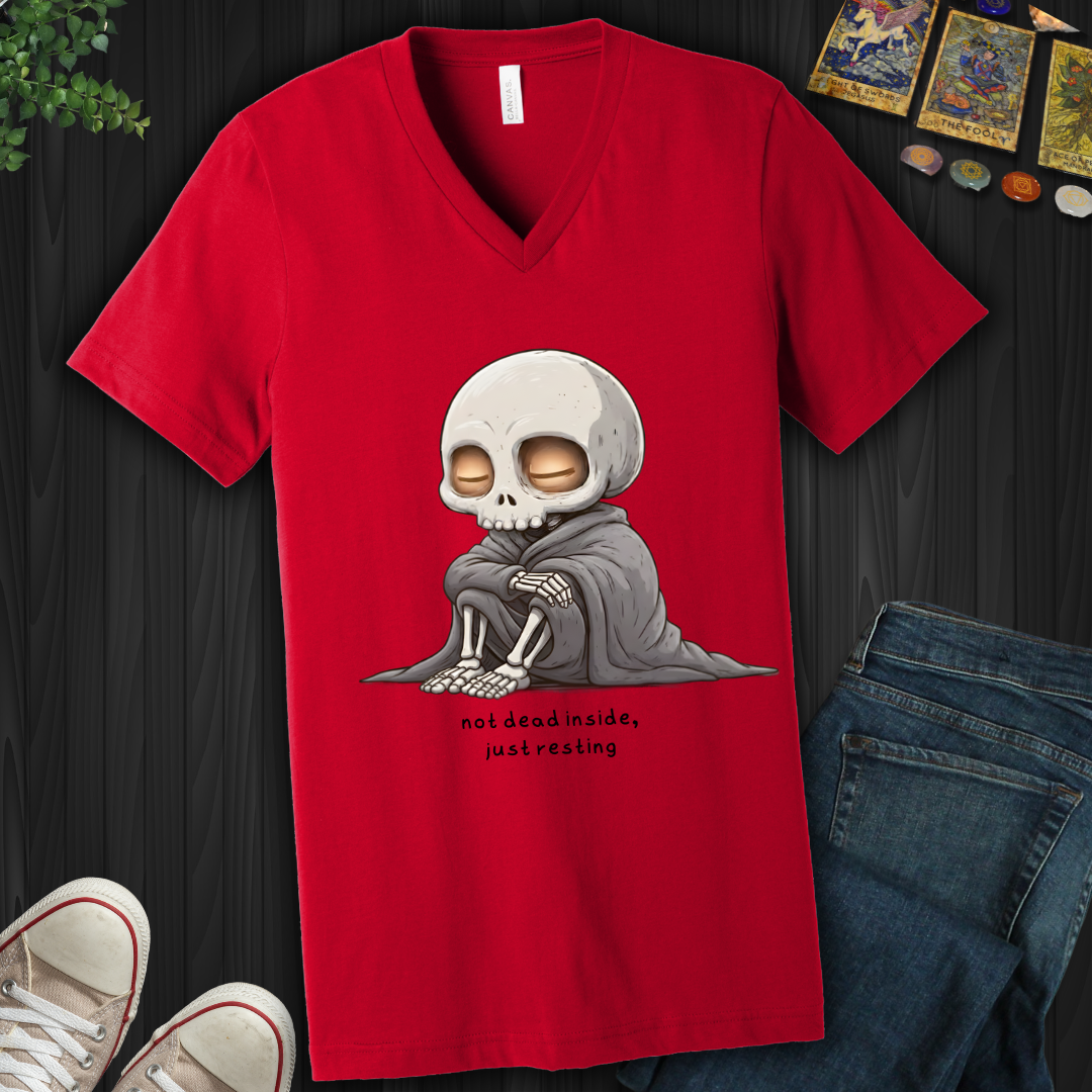 Just Resting V-Neck Tee