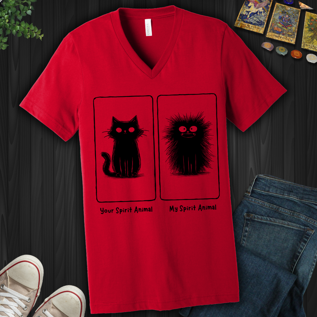 Your Spirit Animal vs. My Spirit Animal V-Neck Tee