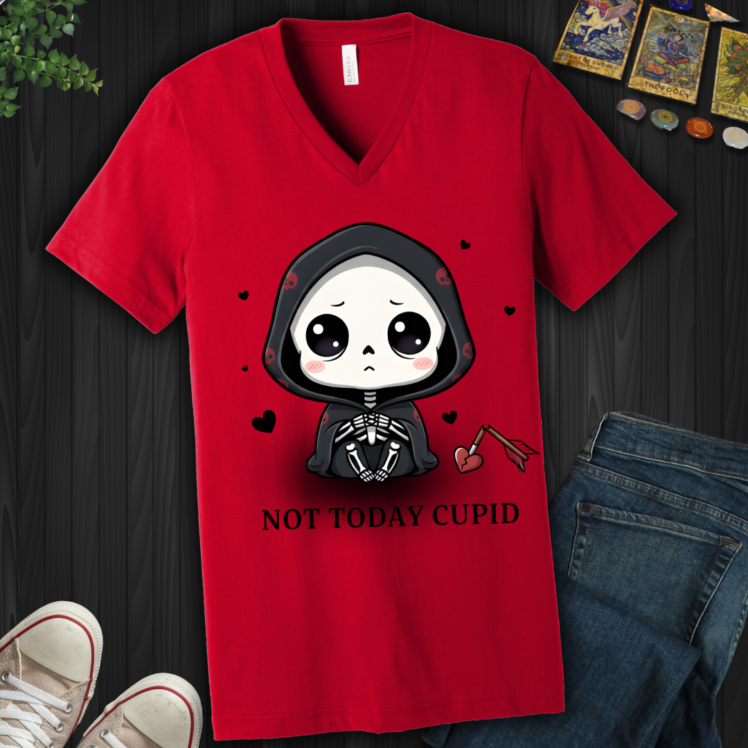 Not Today Cupid V-Neck Tee