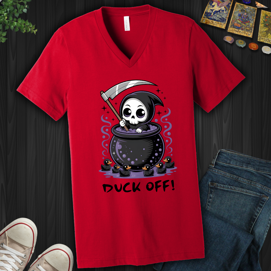Duck Off V-Neck Tee