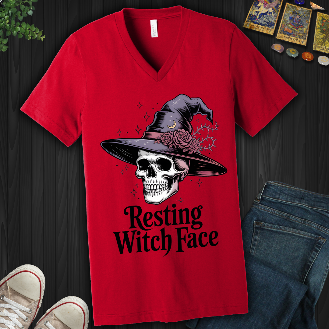 Resting Witch Face V-Neck Tee