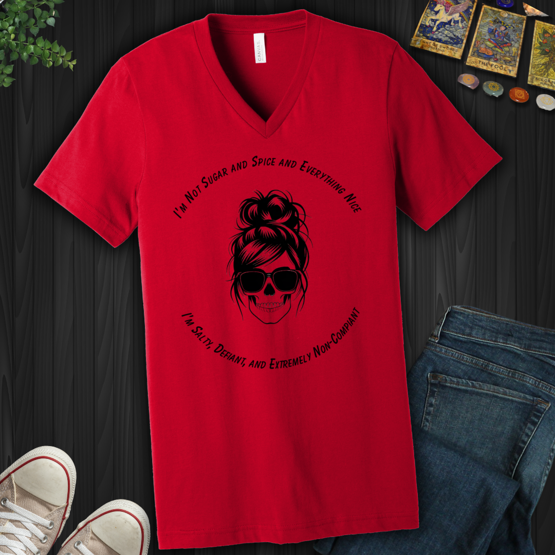 Rebel Chic V-Neck Tee