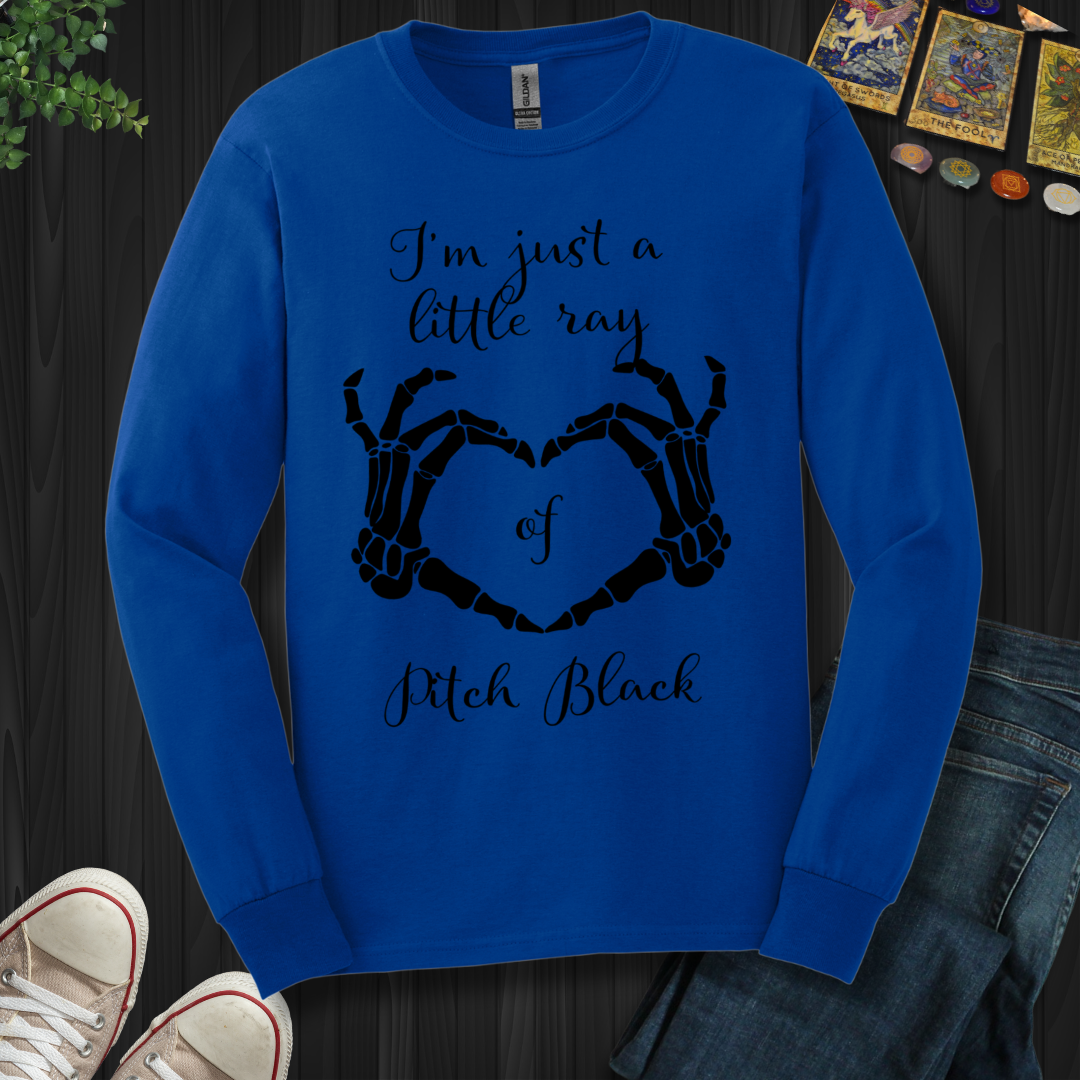 Little Ray Of Pitch Black Long Sleeve Tee