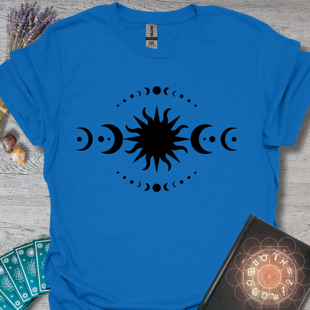 Moon Phases and Sun T-Shirt