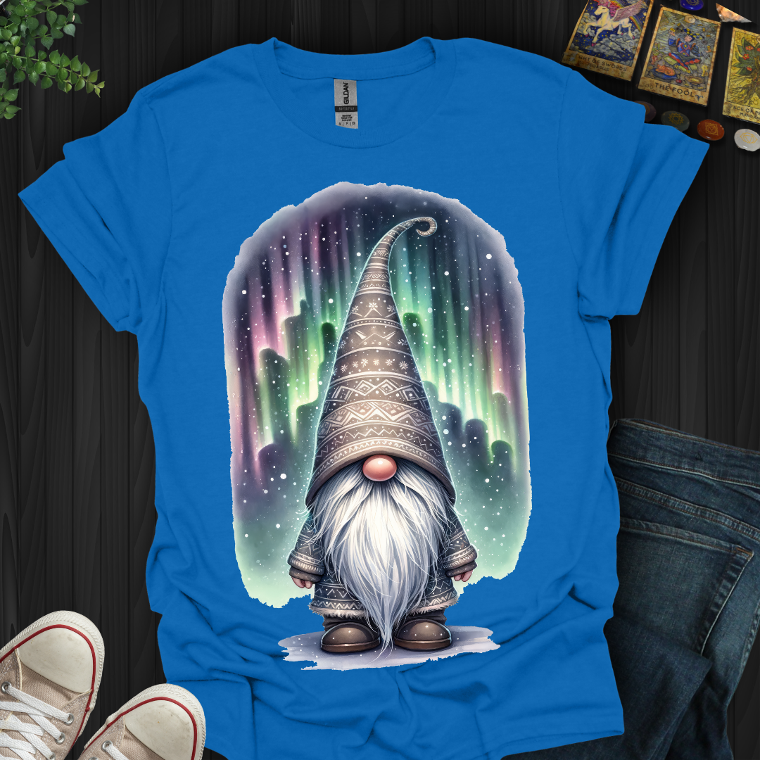 Aurora Borealis  Celestial  Gnome T-Shirt