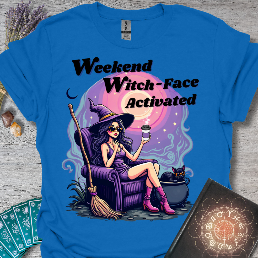 Weekend Witch-Face T-Shirt