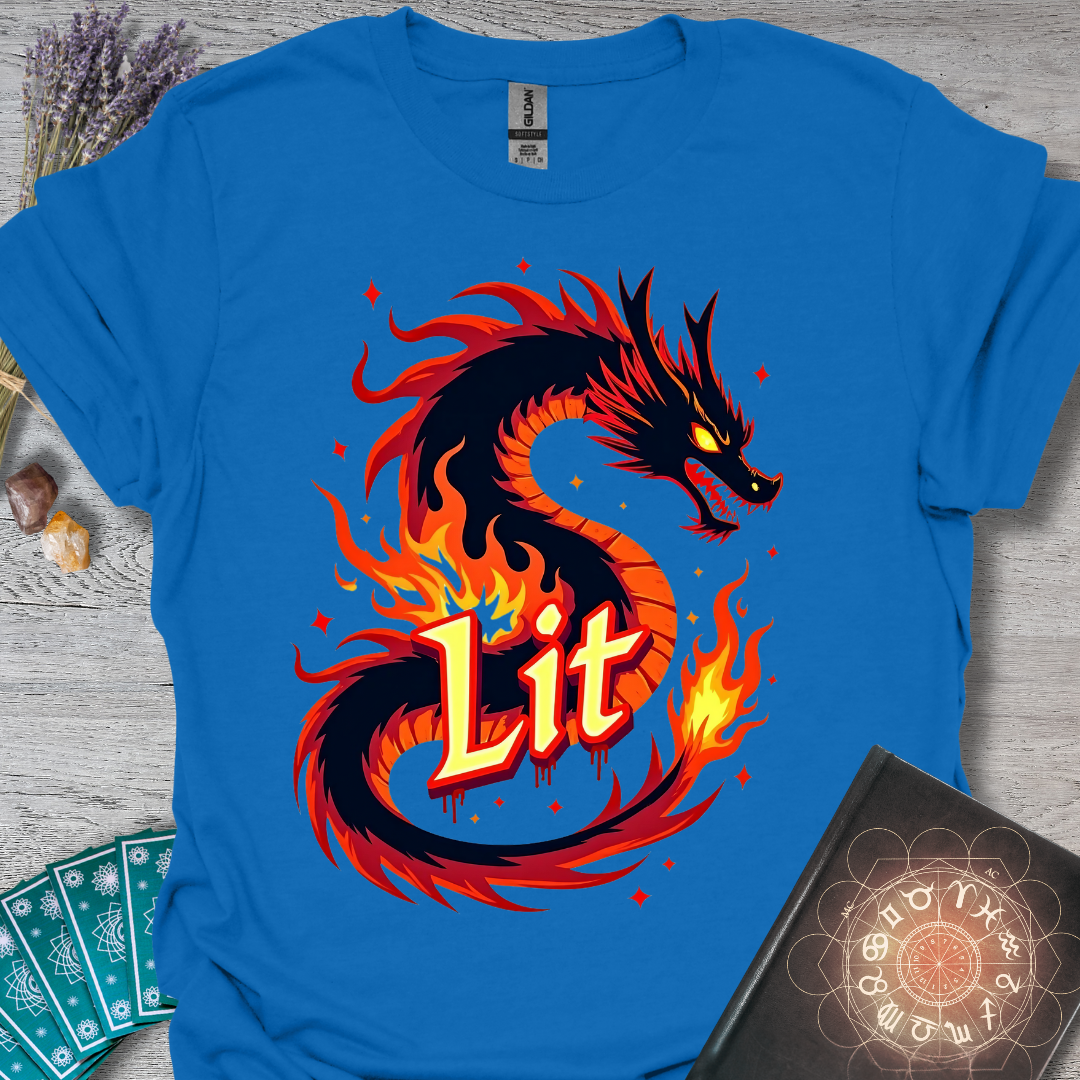 Lit Fire Dragon T-Shirt