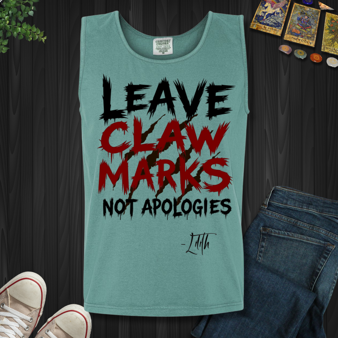 Claw Marks, Not Apologies Tank Top