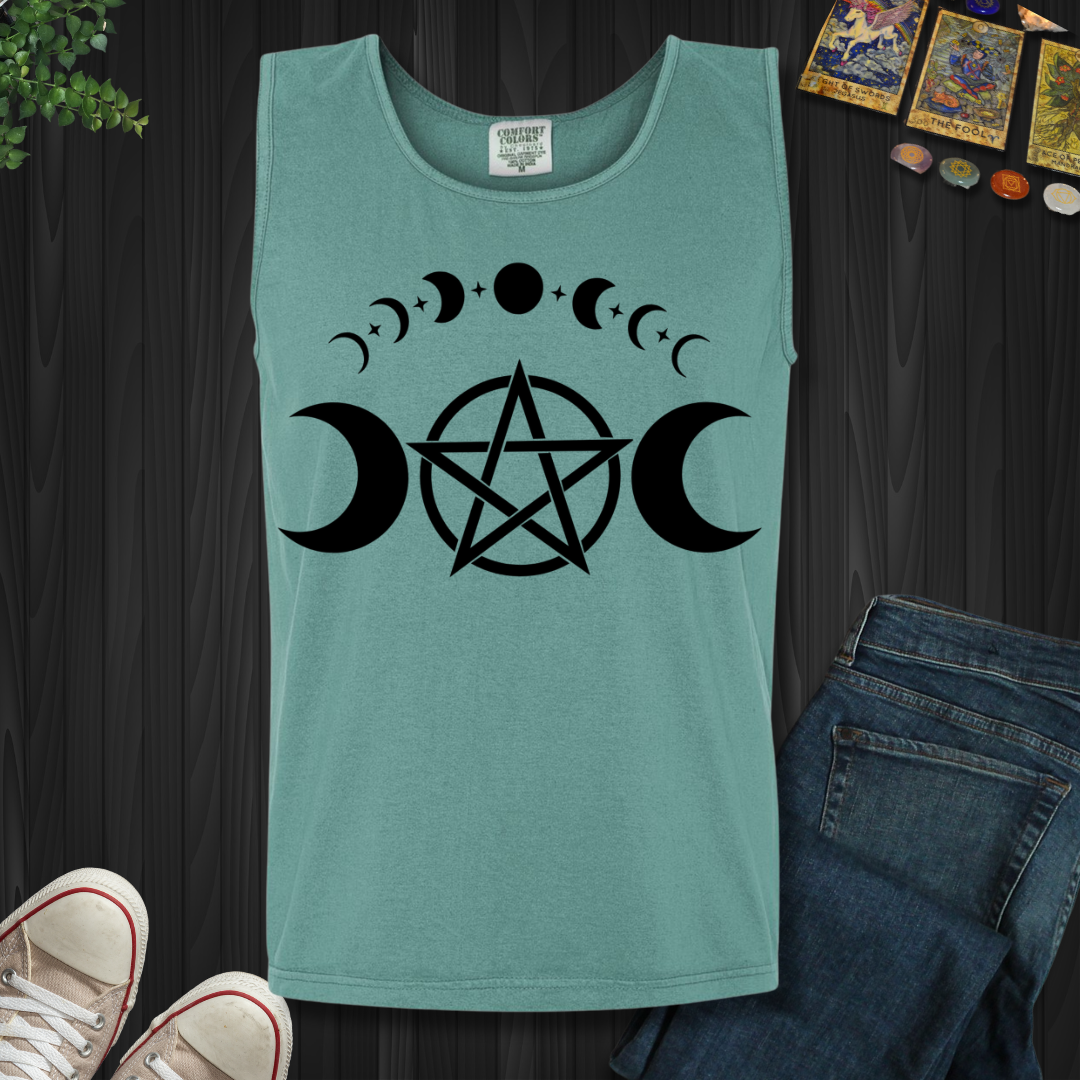 Pentagram Moon Phases Tank Top