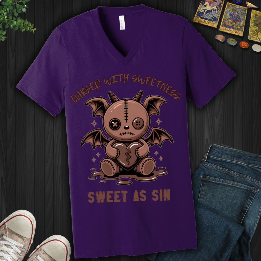 Sweet As Sin V-Neck Tee