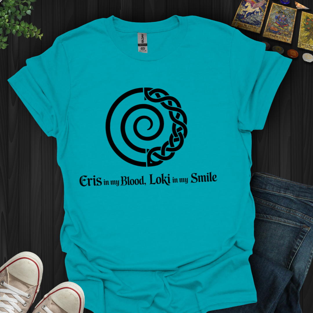 Eris in Blood, Loki in Smile T-Shirt