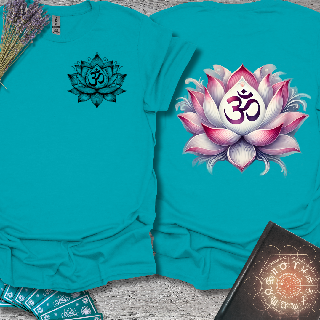 Om Lotus Front and Back T-Shirt