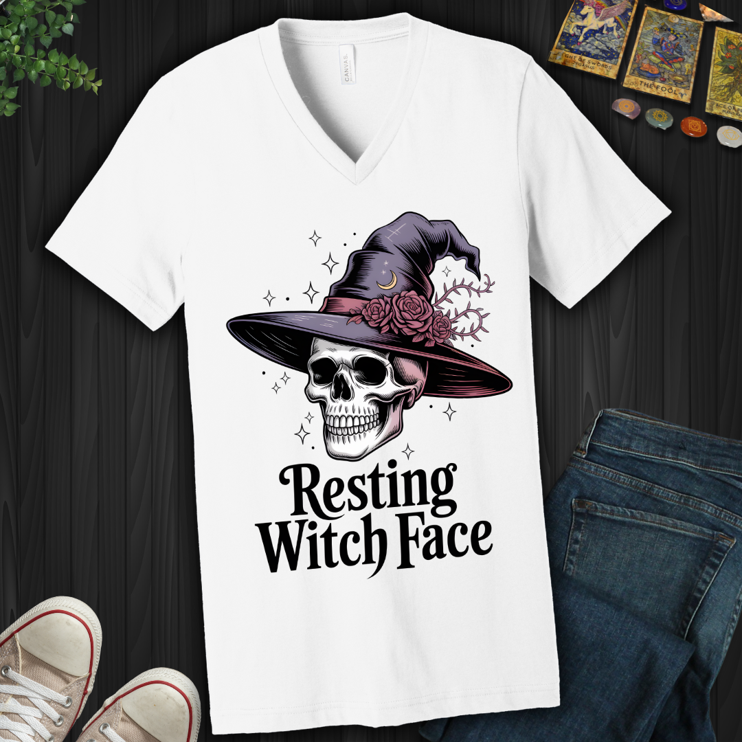 Resting Witch Face V-Neck Tee