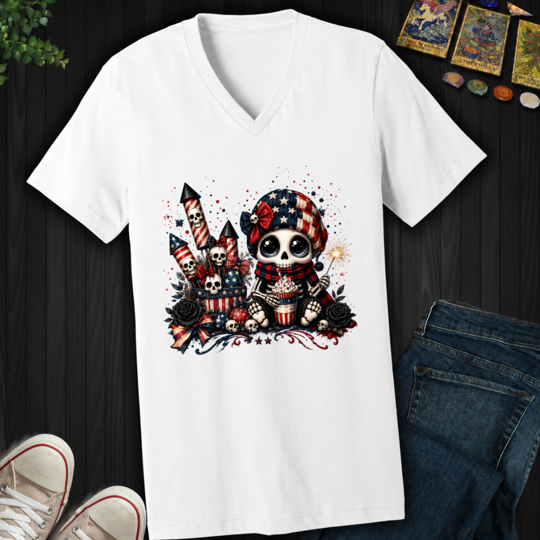 Dead Cute For The Fireworks- V-Neck