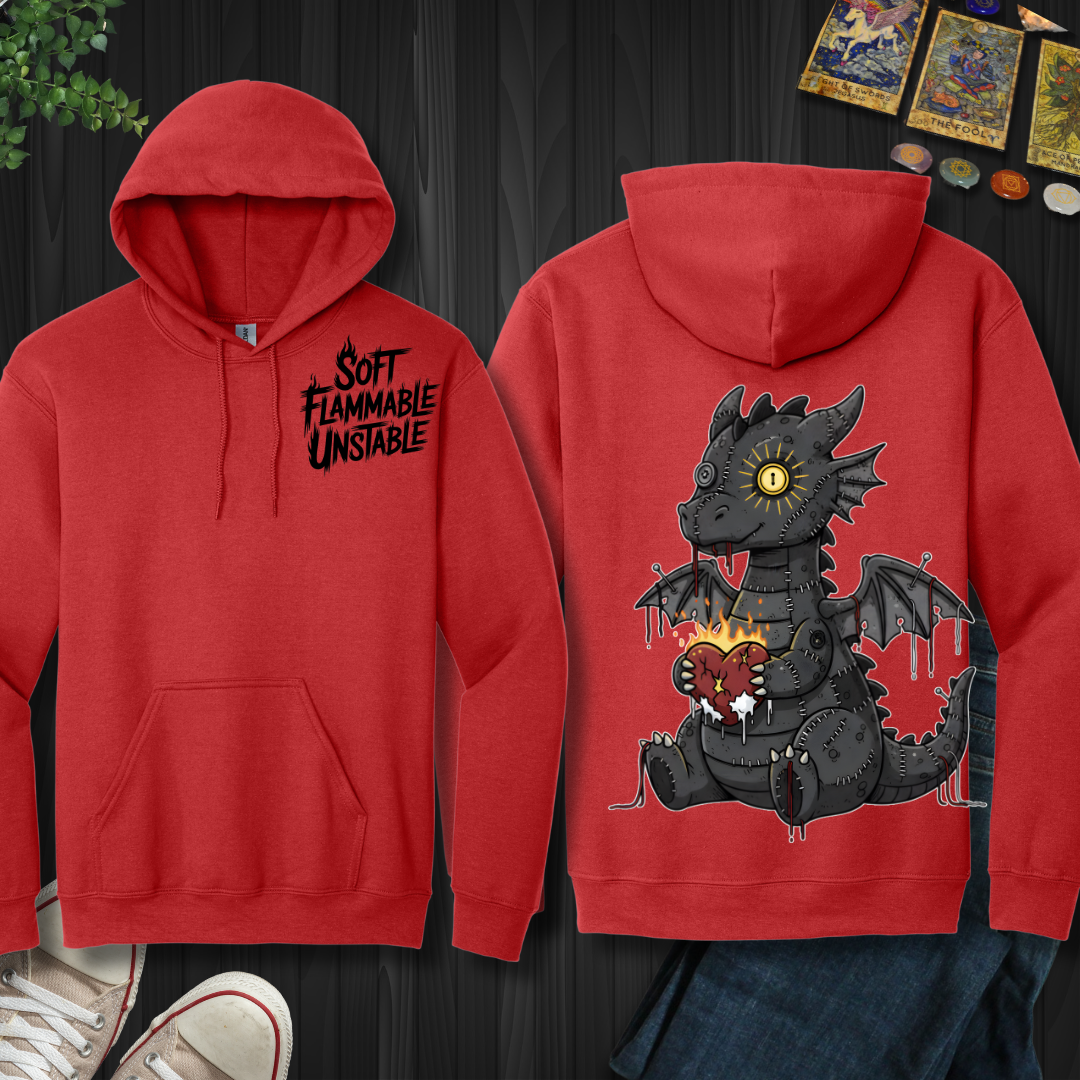 Soft • Flammable • Unstable – Dragon Hooded Sweatshirt