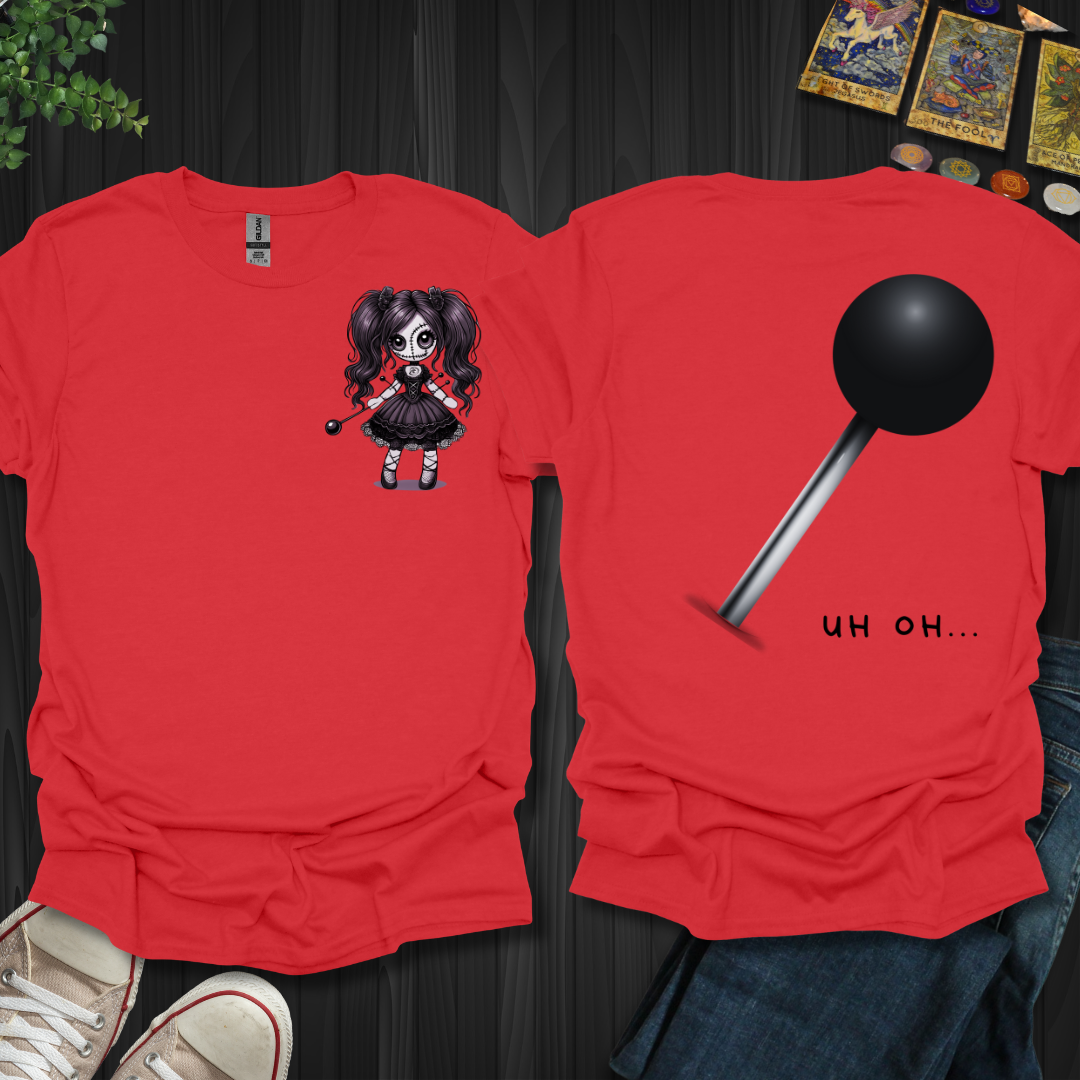 Uh Oh Voodoo Front and Back T-Shirt
