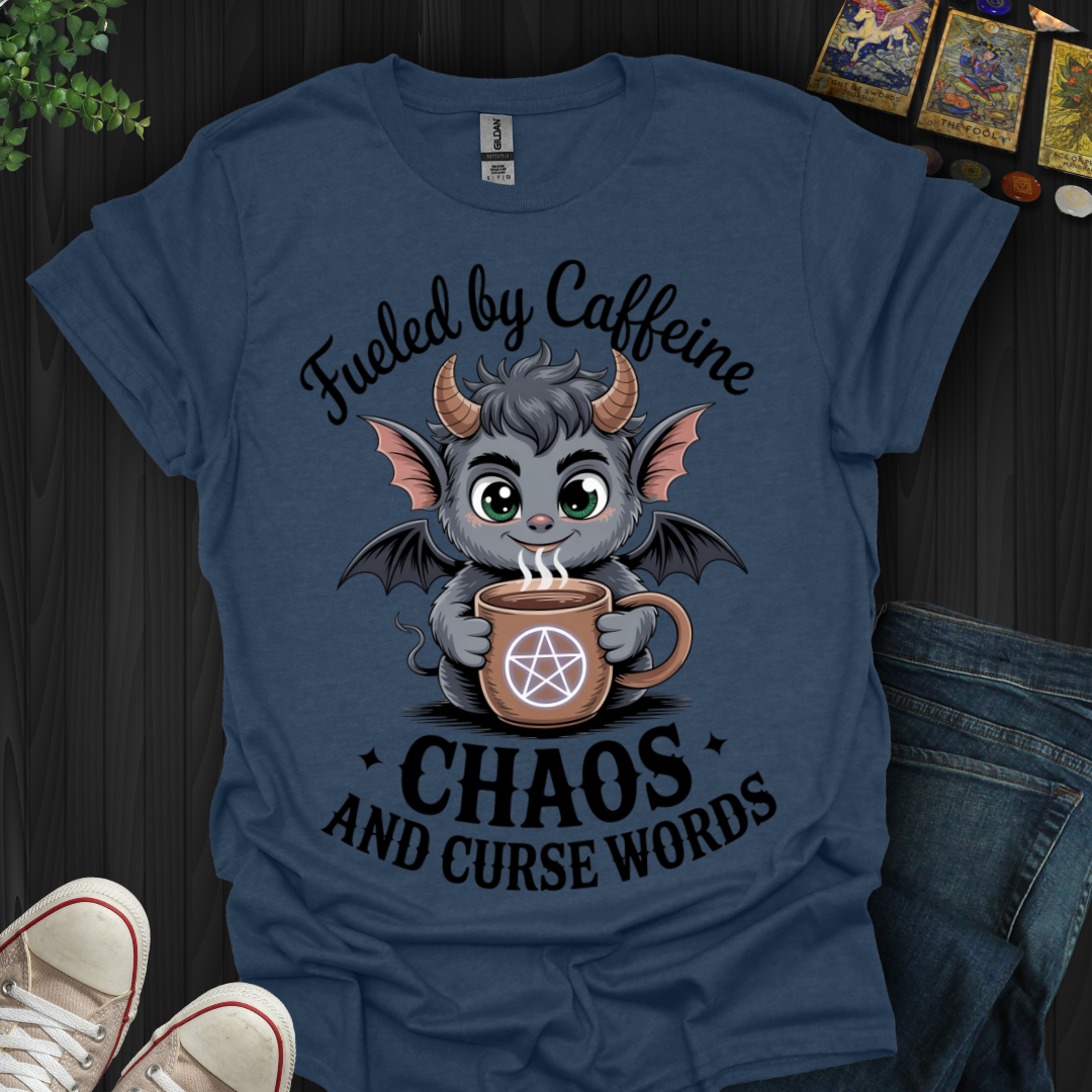 Fueled By Caffeine, Chaos and Curse Words T-Shirt