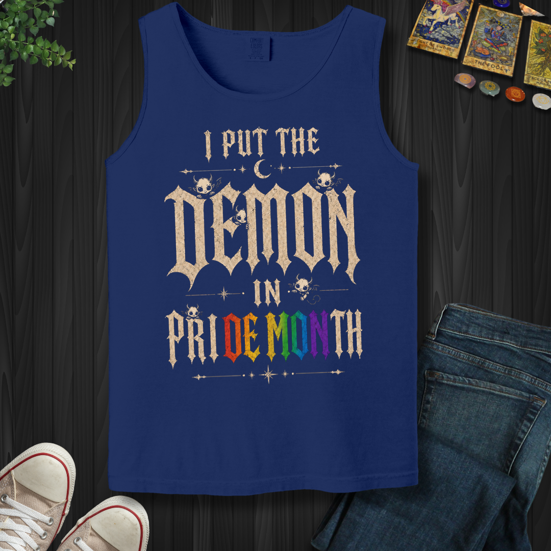 I Put The Demon In Pride Month- Tank Top