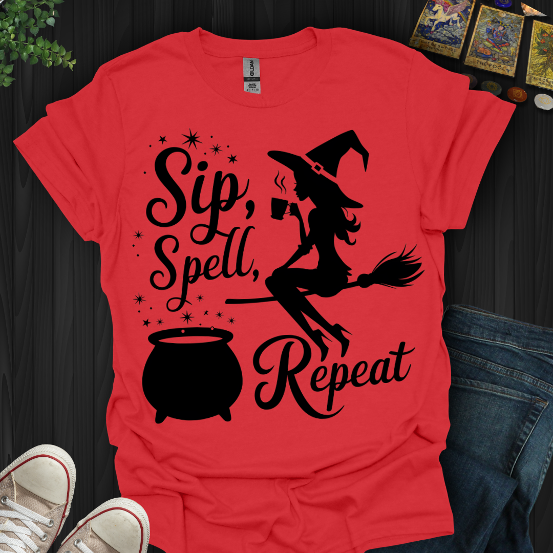Sip, Spell, Repeat T-Shirt