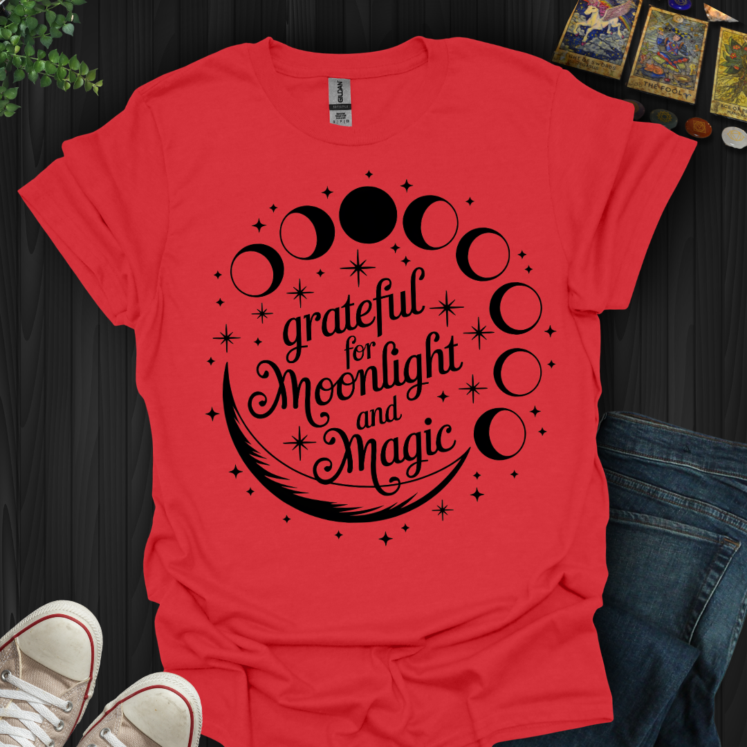 Grateful for Moonlight and Magic T-Shirt