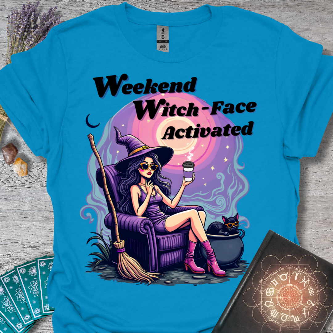 Weekend Witch-Face T-Shirt