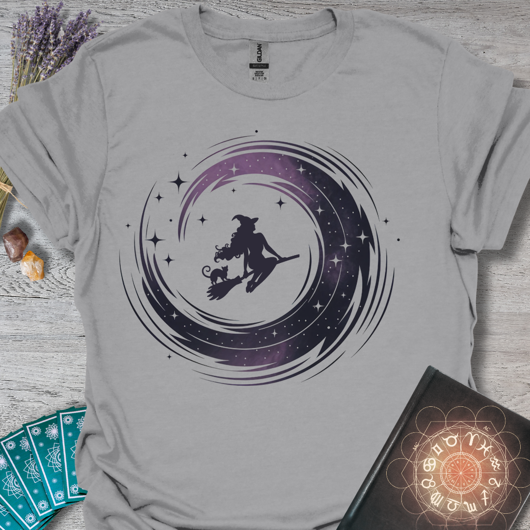 Cosmic Swirling Witch T-Shirt