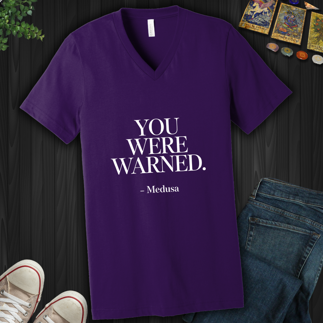 You Were Warned V-Neck Tee