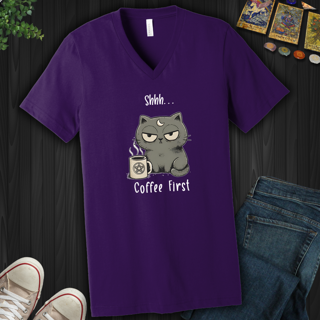 Coffee First- V-Neck