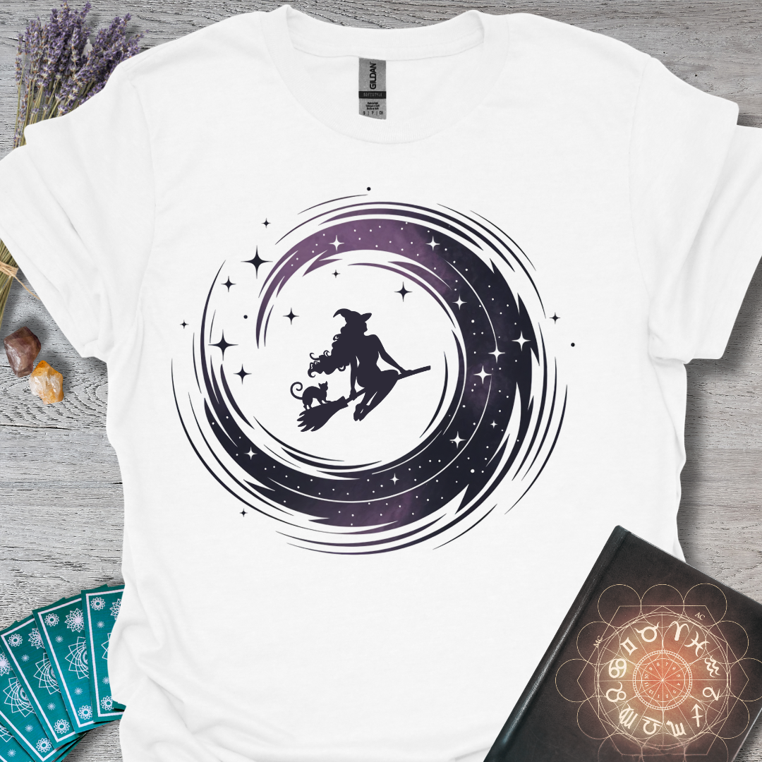 Cosmic Swirling Witch T-Shirt