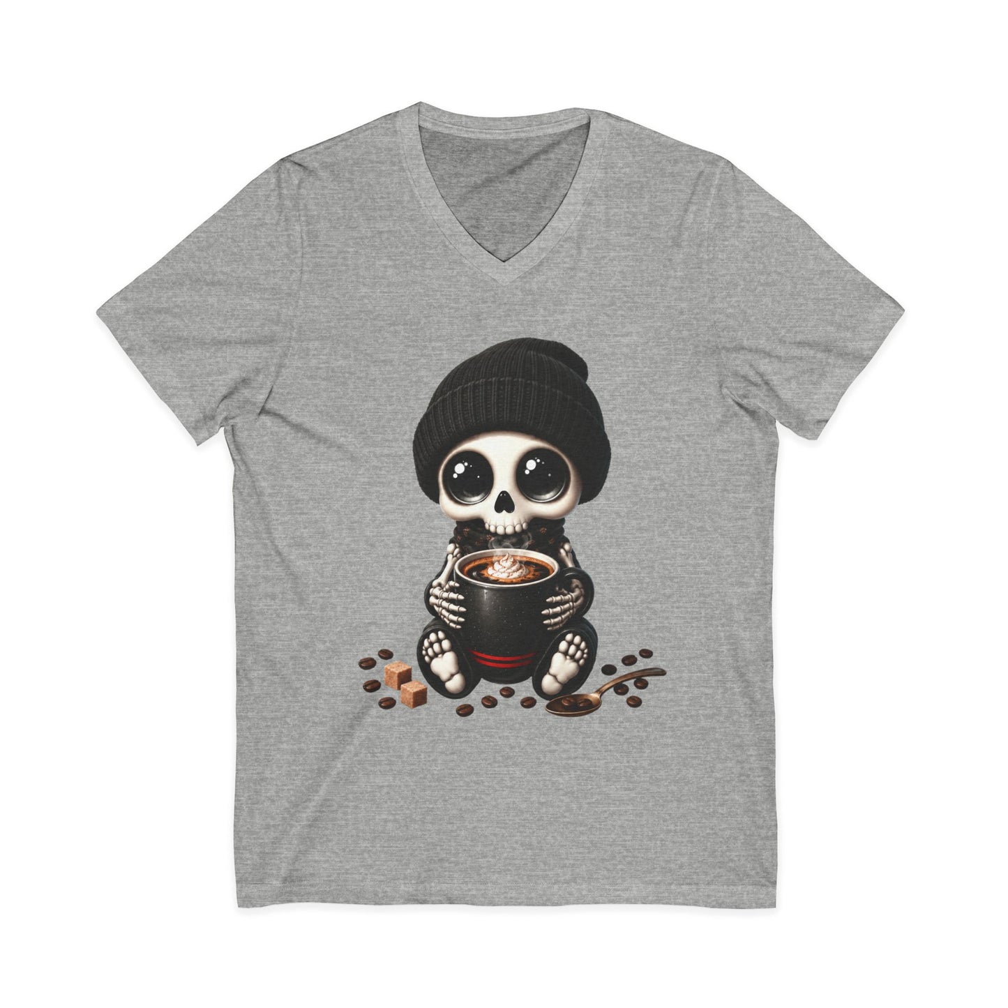 Dead Cute For Coffee- V-Neck