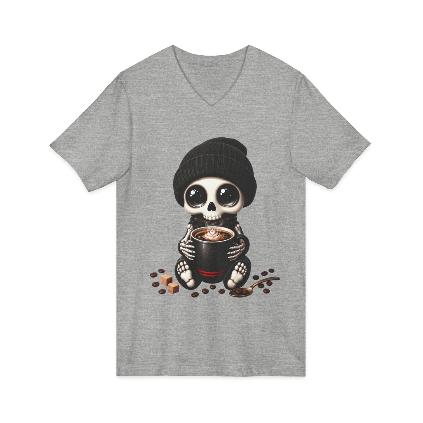 Dead Cute For Coffee- V-Neck