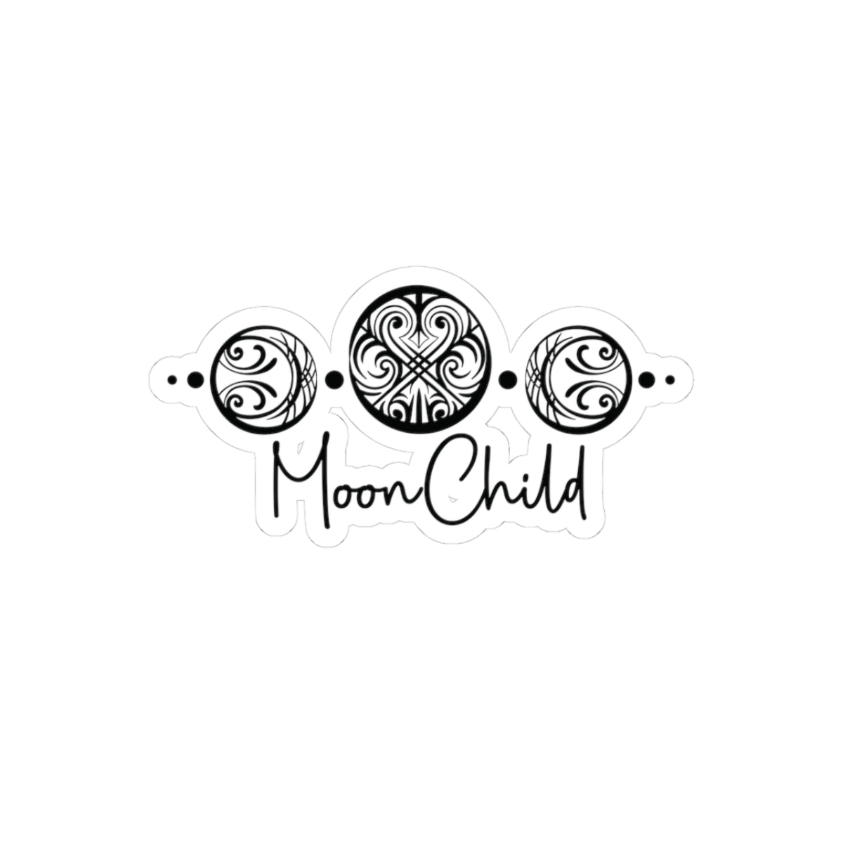 Triple Moon Goddess Sticker
