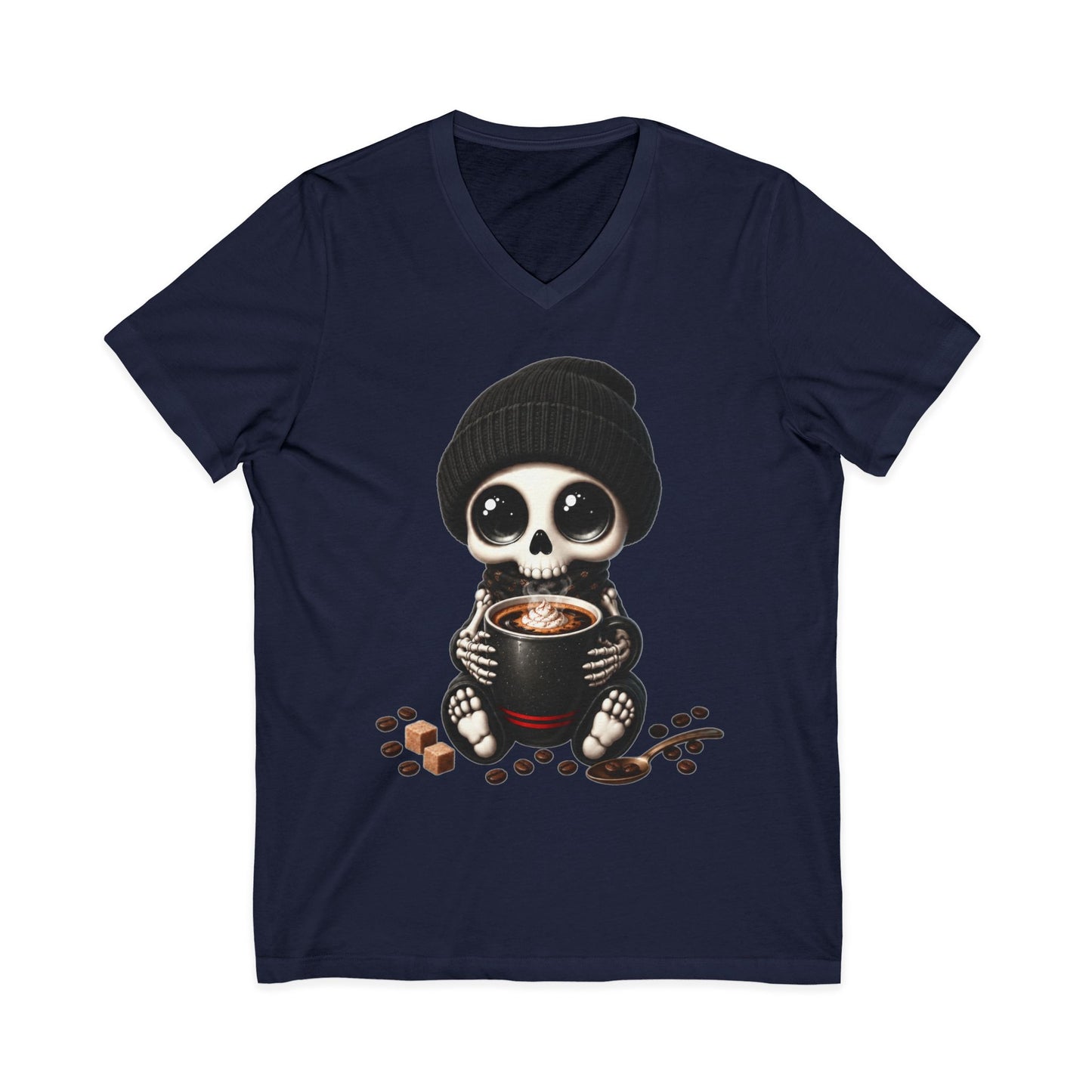 Dead Cute For Coffee- V-Neck