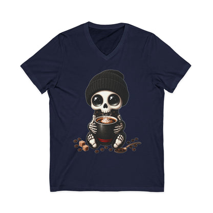 Dead Cute For Coffee- V-Neck