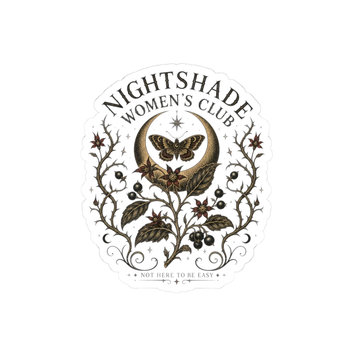 Nightshade Women's Club Sticker