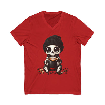 Dead Cute For Coffee- V-Neck