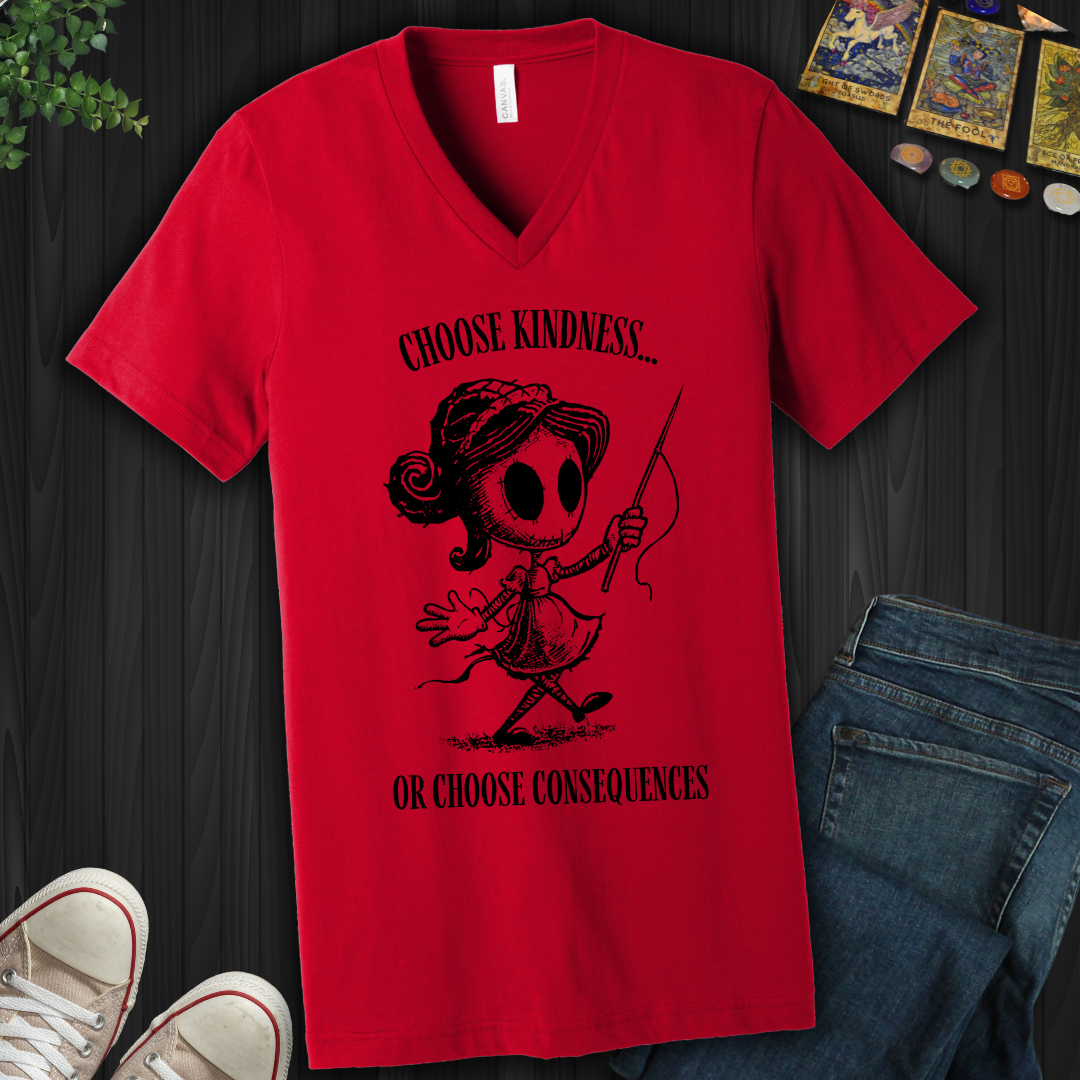 Kindness Or Consequences V-Neck Tee
