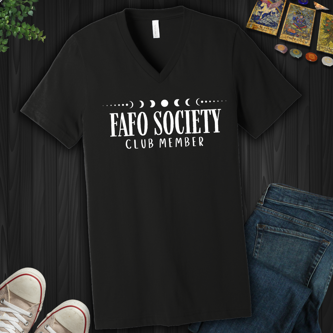 FAFO Society V-Neck Tee