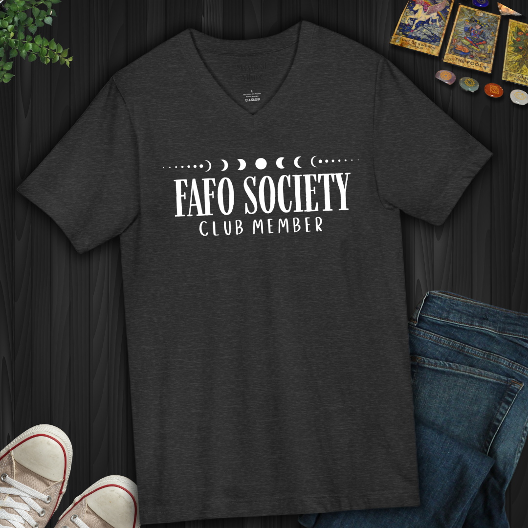 FAFO Society V-Neck Tee