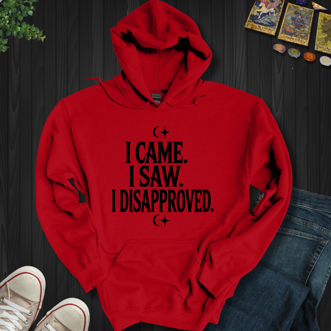 I Came, I Saw, I Disapproved Hooded Sweatshirt