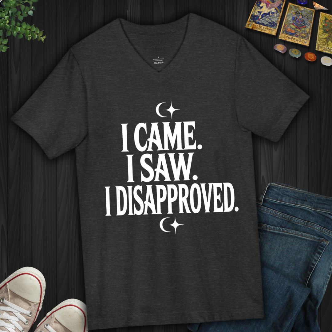 I Came, I Saw, I Disapproved V-Neck Tee
