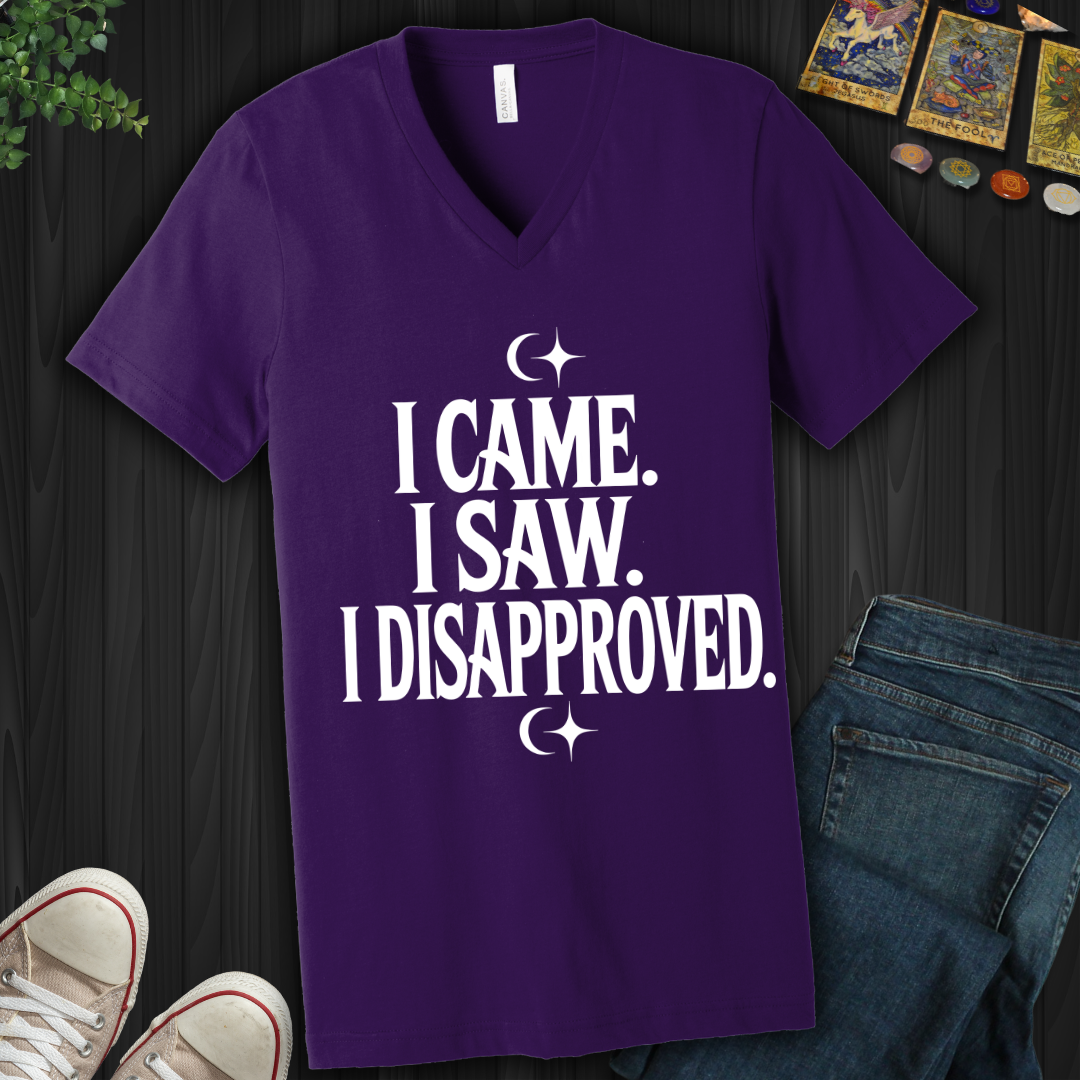 I Came, I Saw, I Disapproved V-Neck Tee