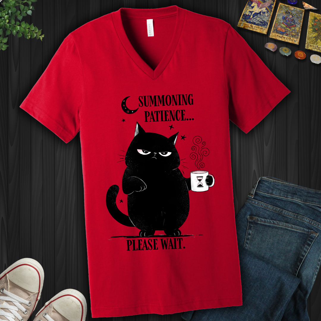 Summoning Patience V-Neck Tee