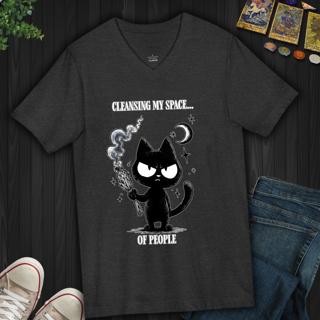 Cleansing My Space V-Neck Tee