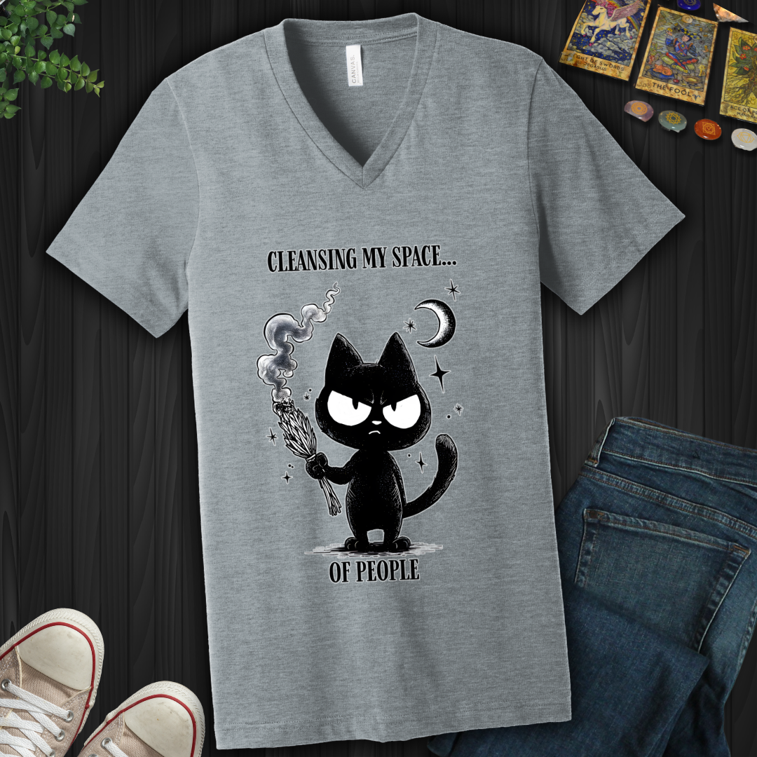 Cleansing My Space V-Neck Tee